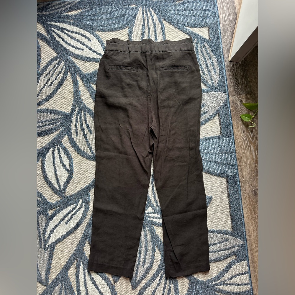 H&M Paper Bag Waist High Waisted Drawstring Pants - Picture 3 of 7